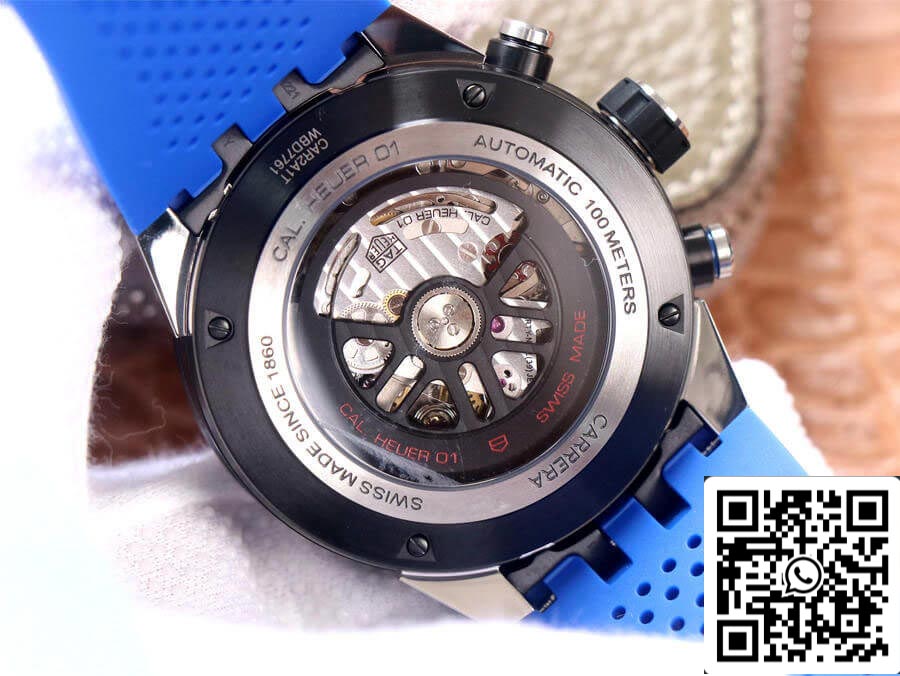 TAG Heuer Carrera CAR2A1T.FT6052 1:1 Best Edition XF Fabbrica Blue Rubber cinturino