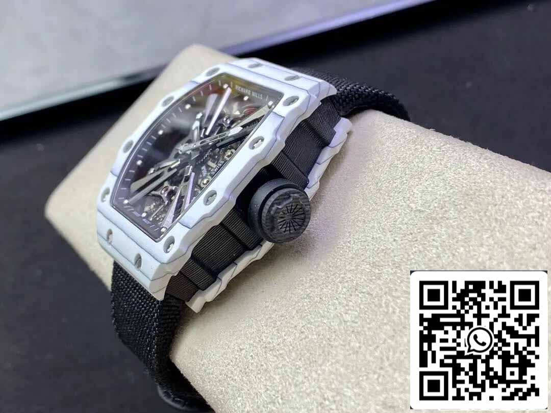 Richard Mille RM12-01 Tourbillon 1:1 Best Edition RM Fabbrica White Carbon Fiber Case
