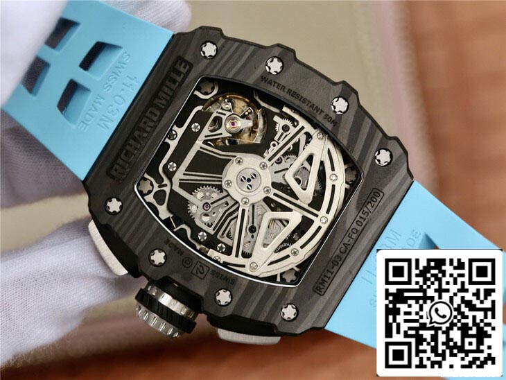Richard Mille RM11-03 1:1 Best Edition KV Fabbrica Blue cinturino