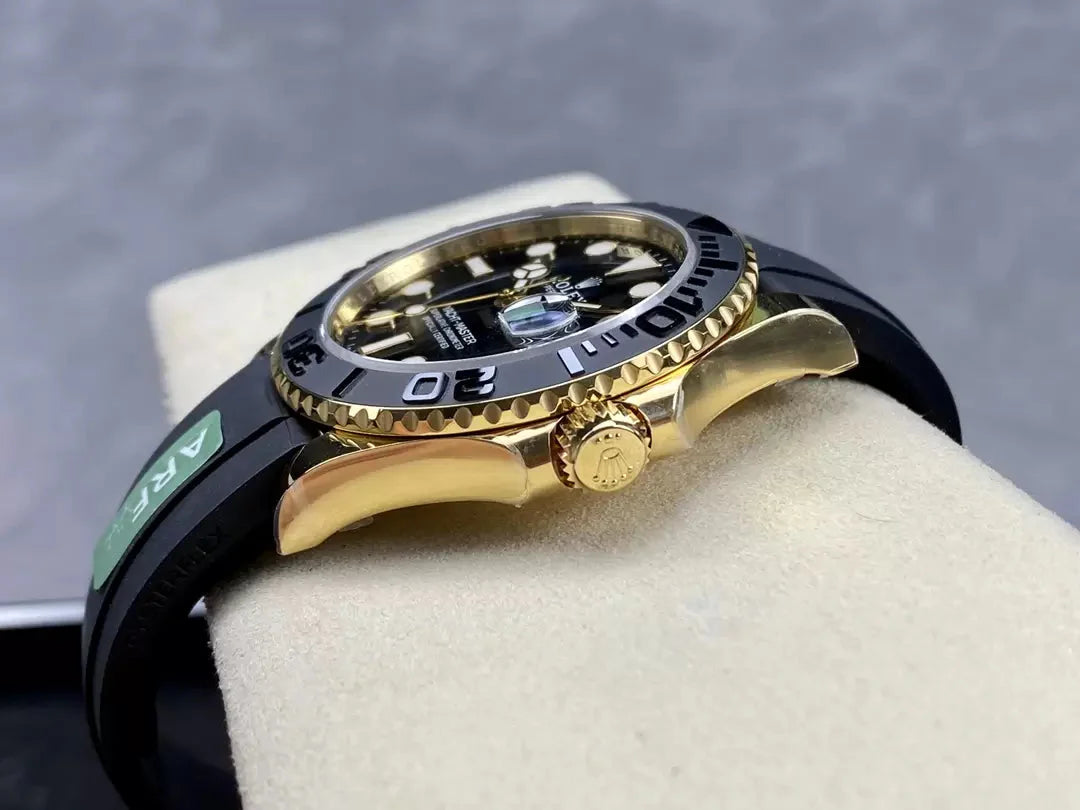 Rolex Yacht-Master 42 quadrante nero Yellow Oro M226658-0001 1:1 edizione migliore AR Fabbrica Counterweight Versione