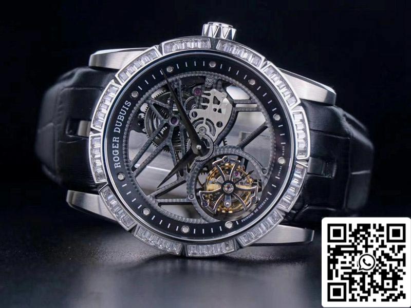 Roger Dubuis Excalibur RDDBEX0393 1:1 edición mejor JB Fabbrica Tourbillon V3 Diamond Swiss RD505SQ