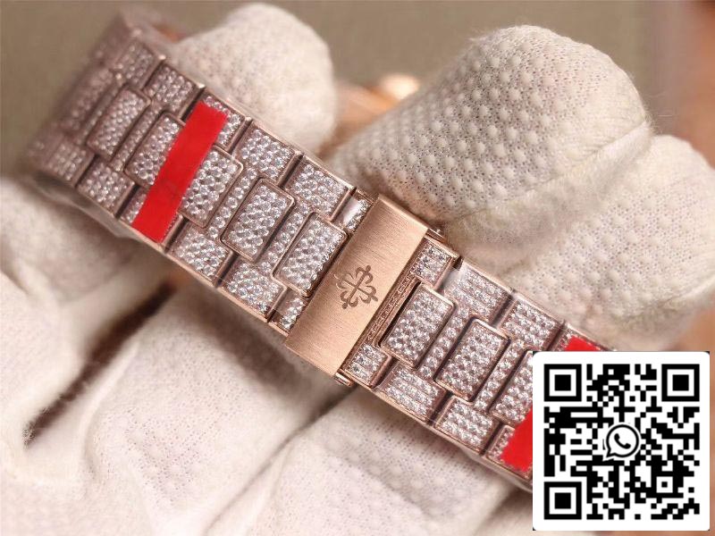Patek Philippe Nautilus 5719-10G Rose Gold Diamond 1:1 Best Edition R8 Fabbrica Gradient Brown Dial Swiss Cal.324 S C