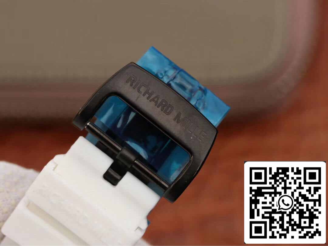 Richard Mille RM53-01 1:1 Best Edition KV Fabrica Branco TPT Fibra de Carbono