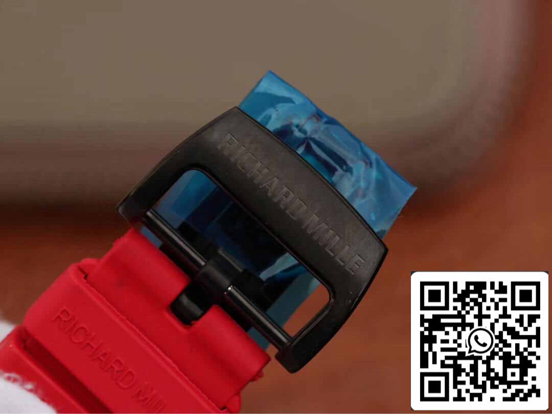 Richard Mille RM53-01 1:1 Best Edition KV Fabbrica TPT Carbon Fiber Red cinturino