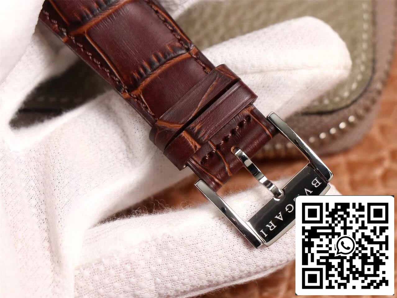 Bvlgari Octo 102705 1:1 edizione migliore BV Fabbrica Cuadrante Marrón Rojizo