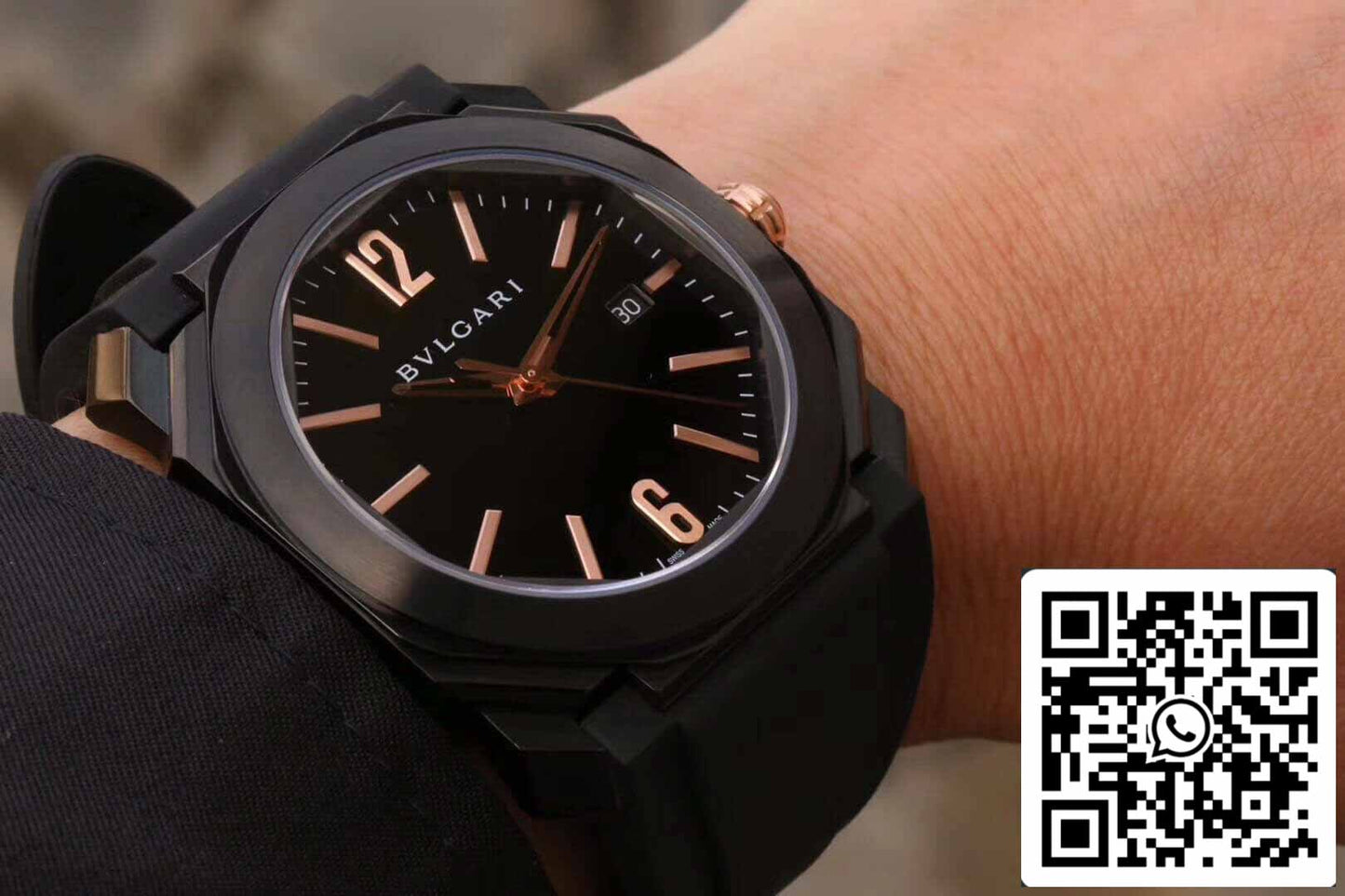 Bvlgari Octo 102581 BGO41BBSVD 1:1 edizione migliore quadrante nero