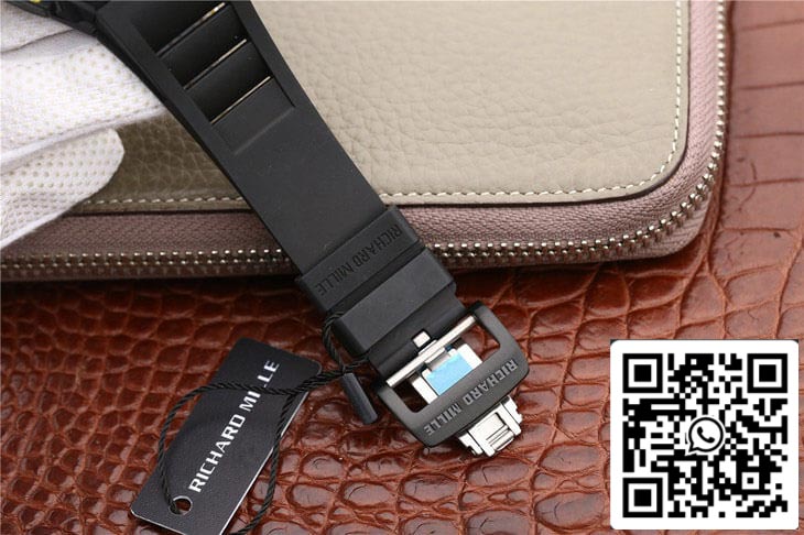 Richard Mille RM-011 1:1 Best Edition KV Fabbrica Black cinturino