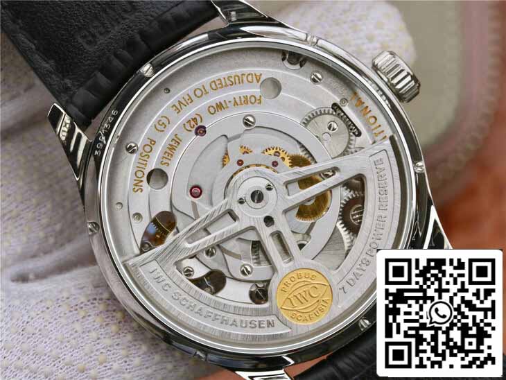 IWC Portuguese Tourbillon 1:1 Best Edition ZF Fabbrica Black Dial