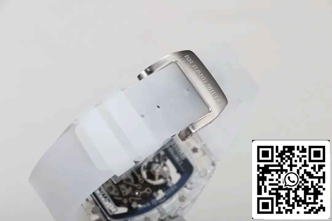 Réplica Richard Mille RM055 Melhor Edição RM Fabbrica Mostrador Esqueleto Transparente