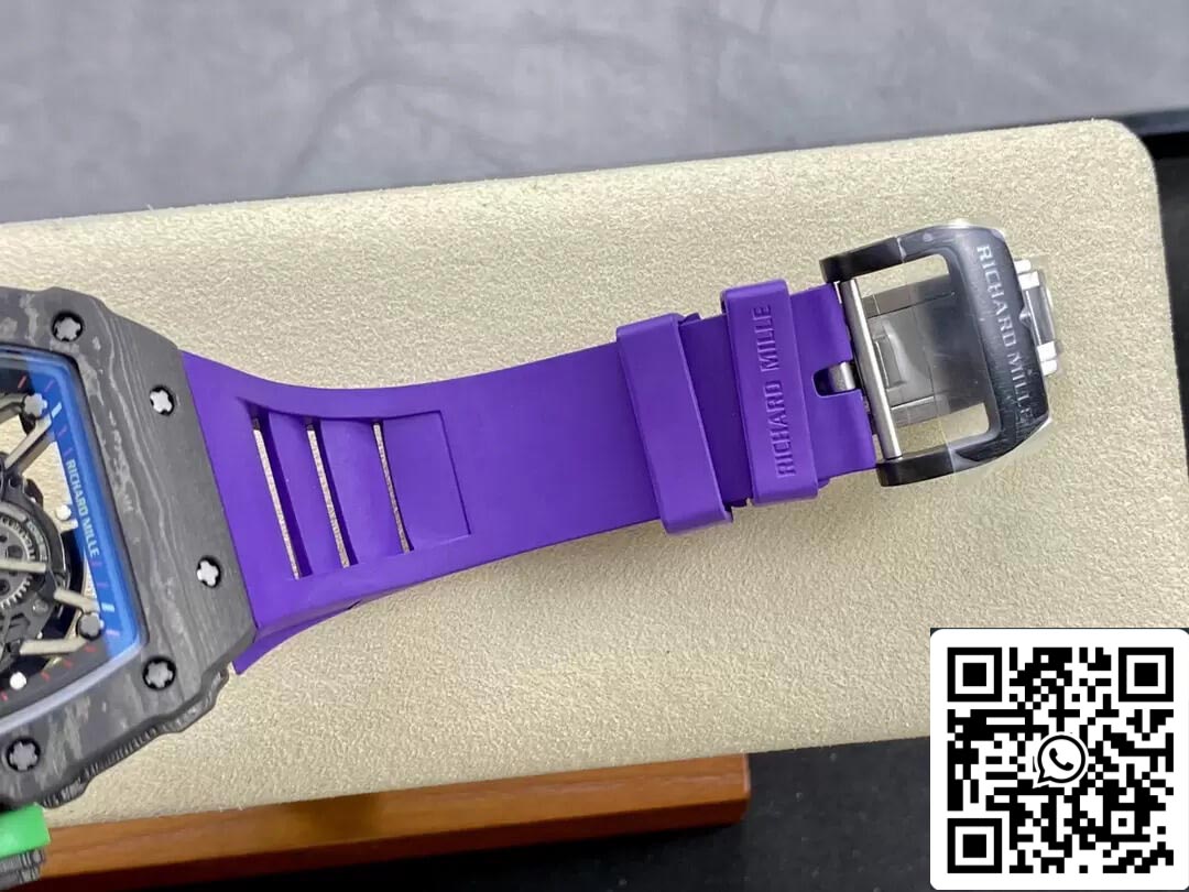 Richard Mille RM35-02 1:1 Best Edition T+ Fabbrica NTPT Carbon Fiber Purple cinturino