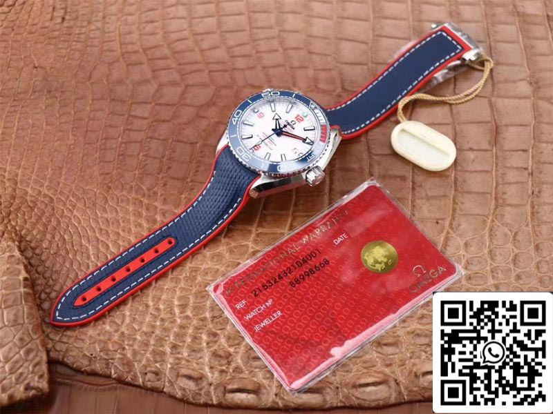 Omega Seamaster Planet Ocean 36th America's Cup edizione limitata 1:1 edizione migliore VS Fabbrica quadrante bianco Swiss ETA8900