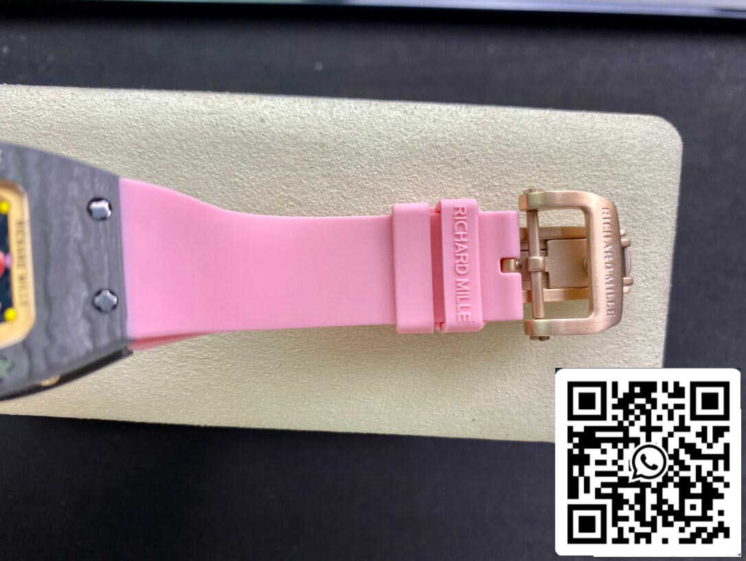 Richard Mille RM-07 Bon Bon 1:1 Melhor Edição RM Fabbrica Cinturino Rosa
