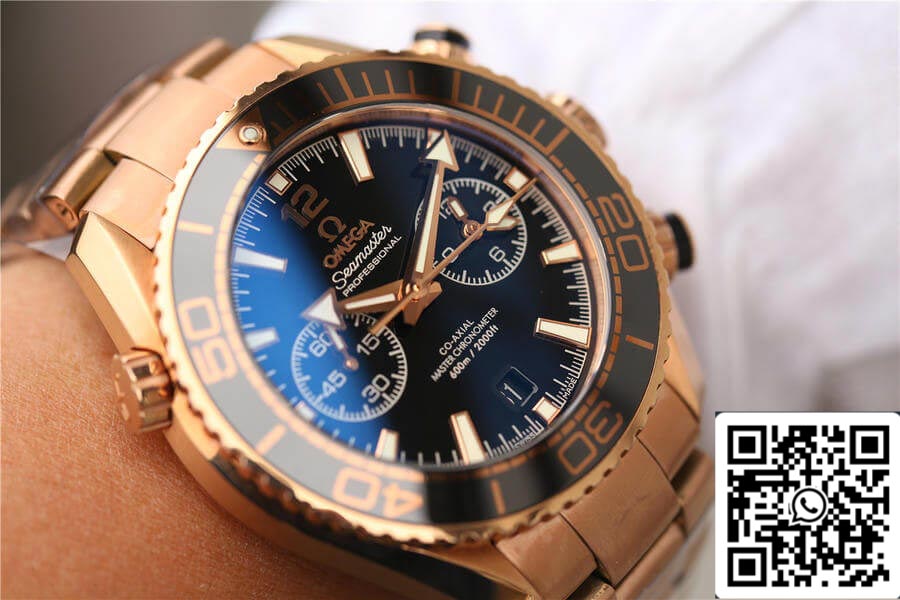 Omega Seamaster Ocean Universe Timing 232.63.46 1:1 edição melhor OM Fabbrica Rosa Oro