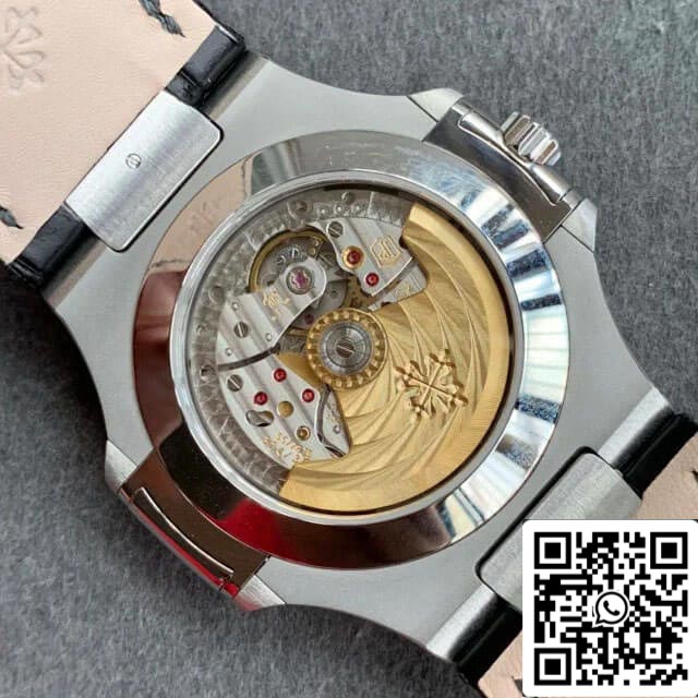 Patek Philippe Nautilus 5726/1A-014 1:1 edizione migliore GR Fabbrica Blu Pelle cinturino
