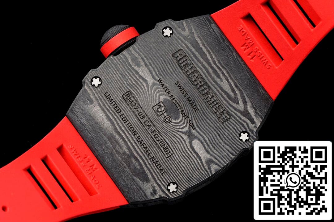 Richard Mille RM27-03 Rafael Nadal Tourbillon 1:1 Best Edition RM Fabbrica Red Rubber cinturino