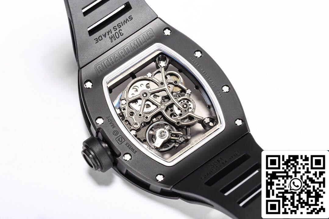 Richard Mille RM-055 1:1 edizione migliore BBR Fabbrica V2 Nero ceramica Cassa