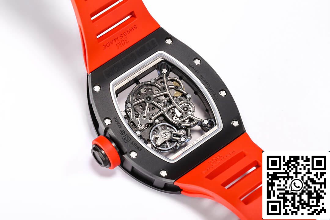 Richard Mille RM-055 1:1 edizione migliore BBR Fabbrica ceramica Cassa Red cinturino