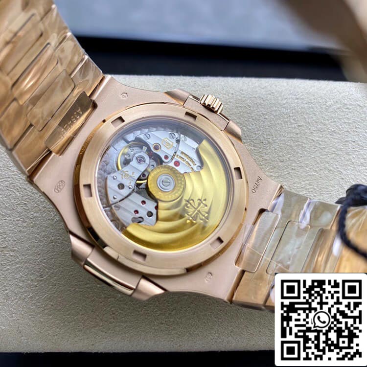 Patek Philippe Nautilus 1:1 Best Edition PPF Fabbrica Rose Gold With Diamonds