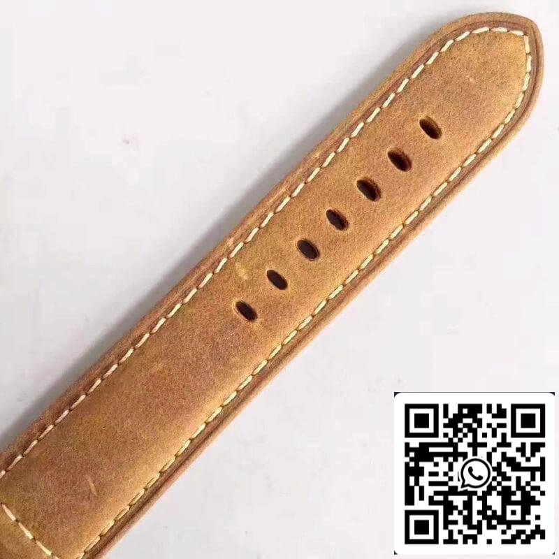 Panerai Luminor PAM441 VS Fabbrica ceramica Cassa 1:1 edizione melhor Swiss ETA P9001 Brown Pelle cinturino