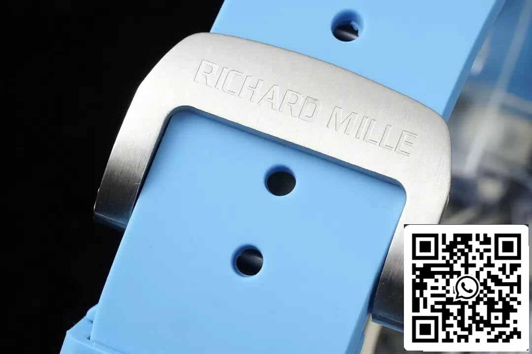 Richard Mille RM053-02 Tourbillon 1:1 Best Edition RM Fabbrica Cinturino de borracha azul