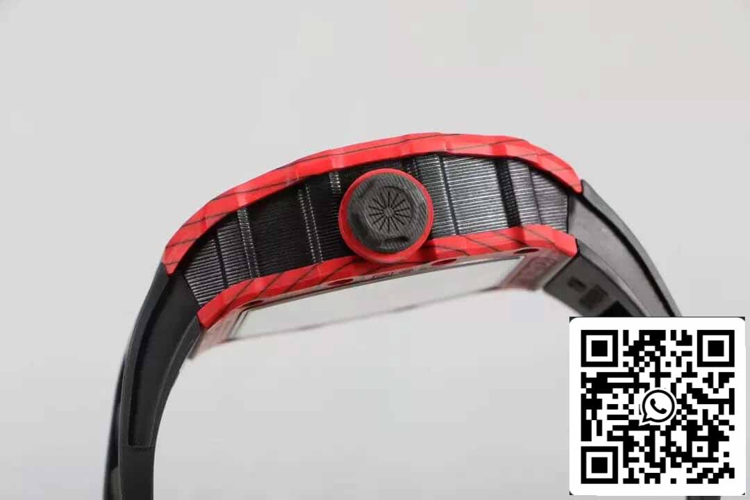 Richard Mille RM12-01 Tourbillon 1:1 Best Edition RM Fabbrica Caja roja Cinturón de caucho negro