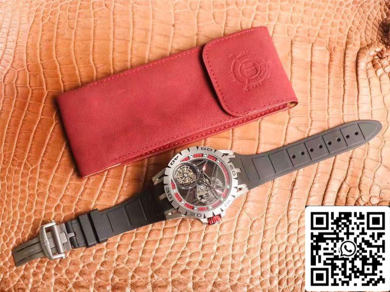 Roger Dubuis Excalibur Spidr (king series) RDDBEX0622 Tourbillon JB Fabbrica 1:1 edizione migliore red skeleton dial Swiss RD505SQ