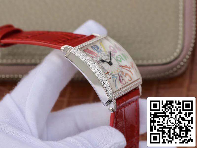 Franck Muller Master Square Ladies 6002 M QZ R GF Factory 1:1 Best Edition Swiss Replica Watch in White Dial US Replica Watch