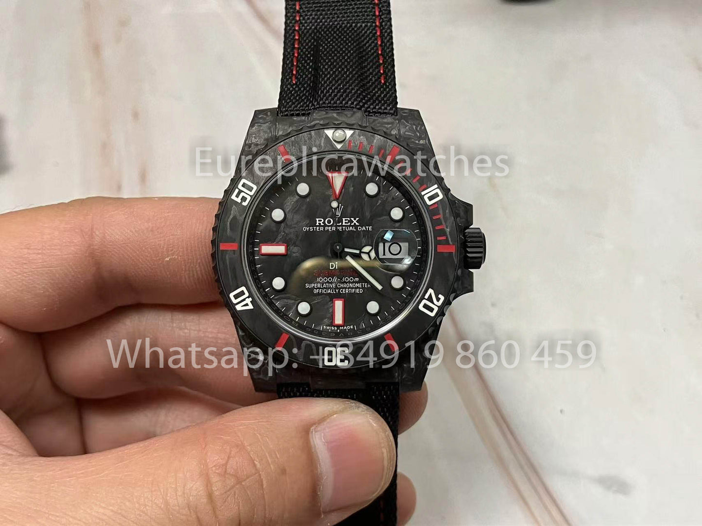 Rolex Submariner Diw Carbonio custom 1:1 VS Fabbrica Actual photos 2025