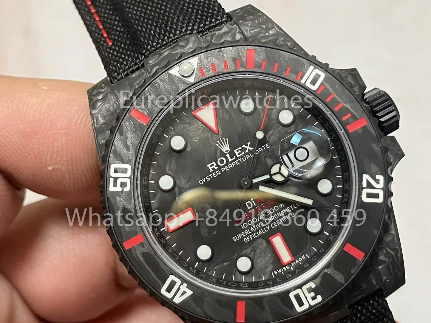 Rolex Submariner Diw Carbonio custom 1:1 VS Fabbrica Actual photos 2025