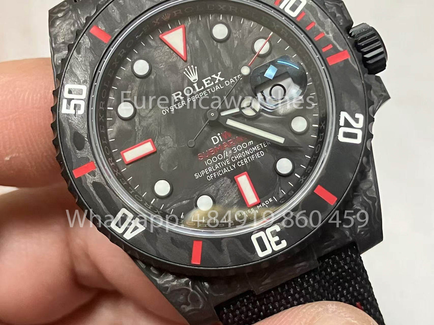 Rolex Submariner Diw Carbonio custom 1:1 VS Fabbrica Actual photos 2025