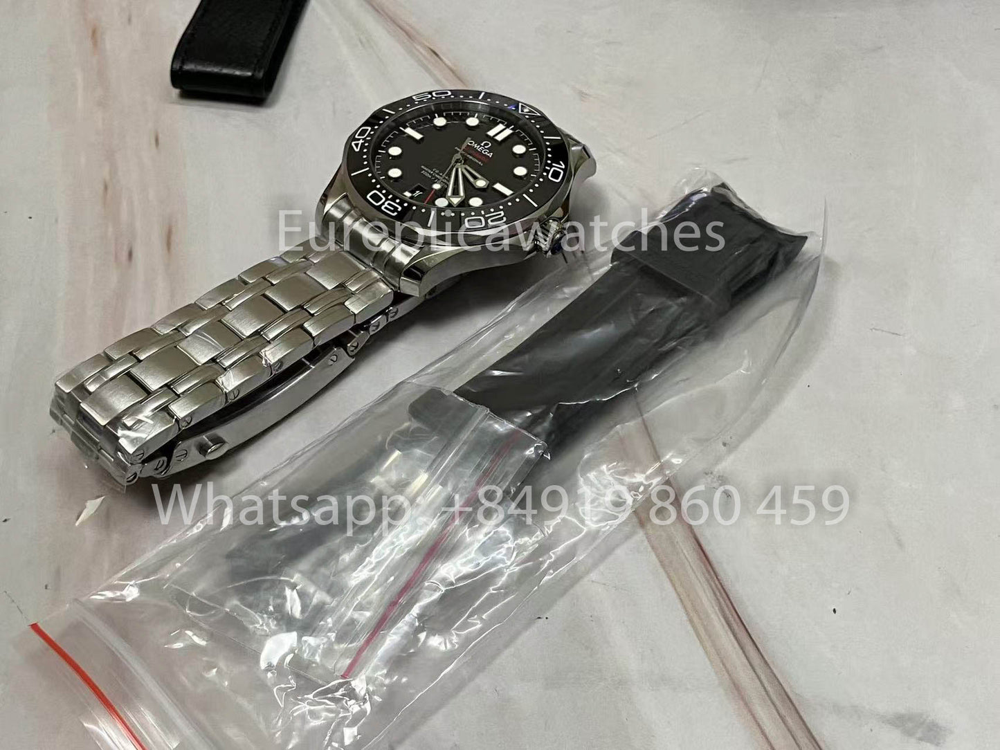 réplica Omega Seamaster Diver 300M 210.30.42.20.01.001 VS Fabbrica versione migliore 1:1 V4 quadrante nero