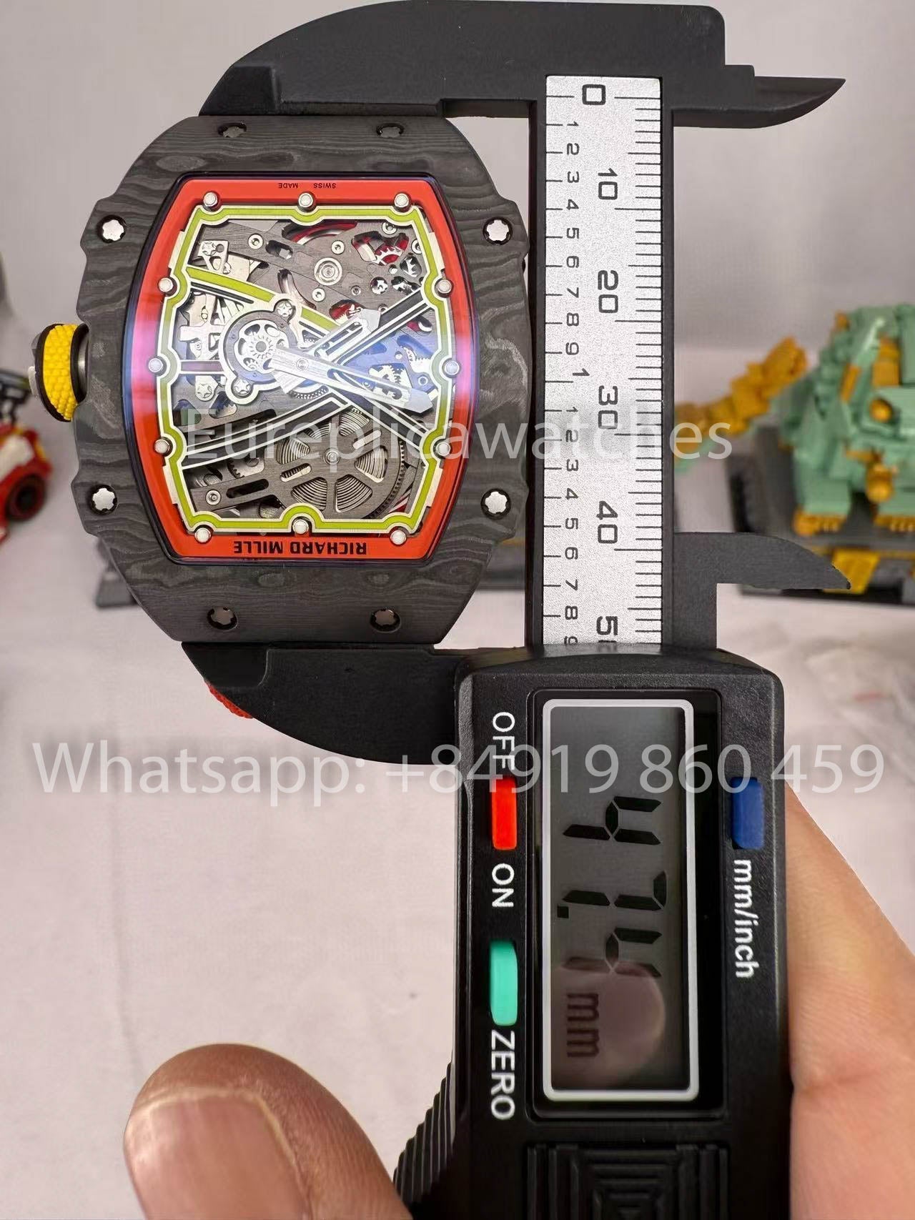replica Richard Mille RM67-02 Alexander Zverev Carbon NTPT 1:1 Best Clone V5 Newest Version