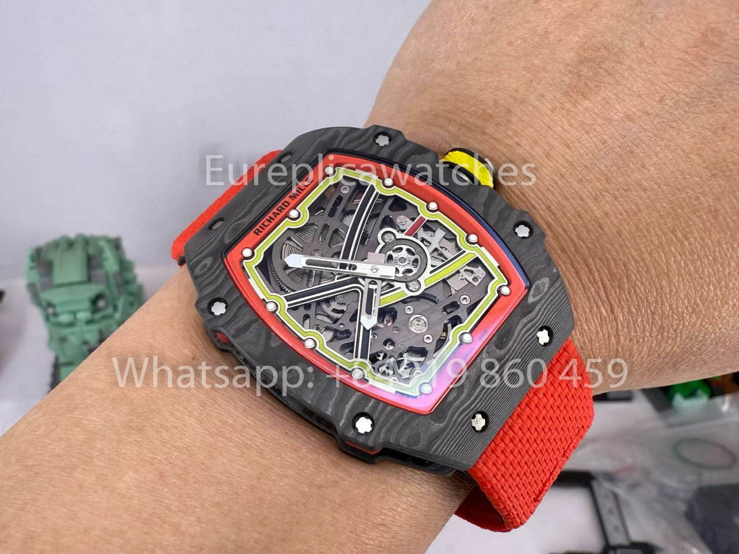 replica Richard Mille RM67-02 Alexander Zverev Carbon NTPT 1:1 Best Clone V5 Newest Version