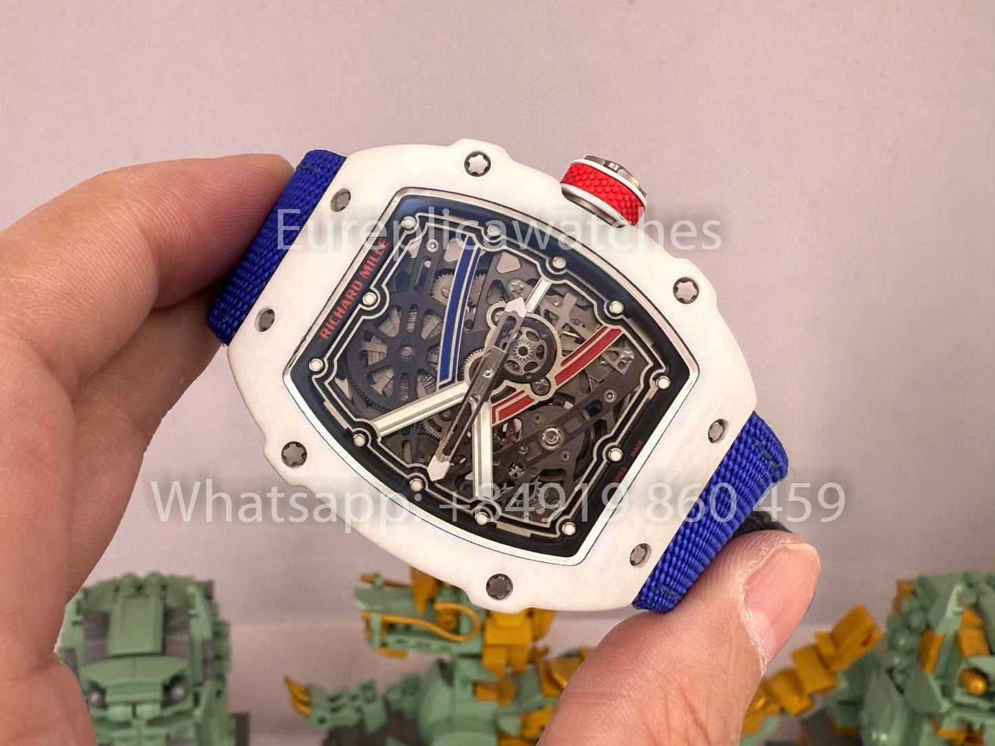 replica Richard Mille RM67-02 Alexis Pinturault White Carbon NTPT 1:1 Best Clone V5 Newest Version