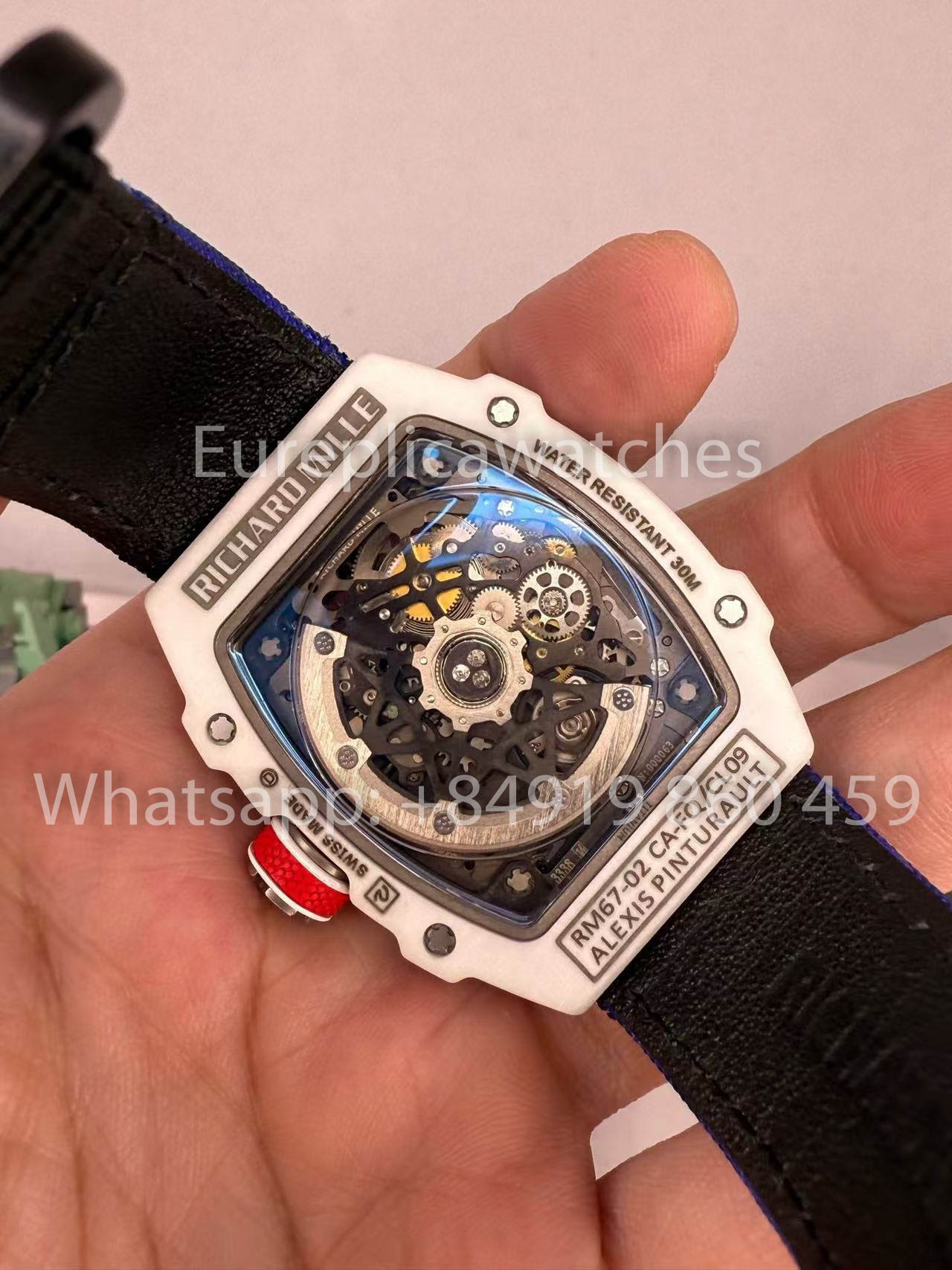 replica Richard Mille RM67-02 Alexis Pinturault White Carbon NTPT 1:1 Best Clone V5 Newest Version