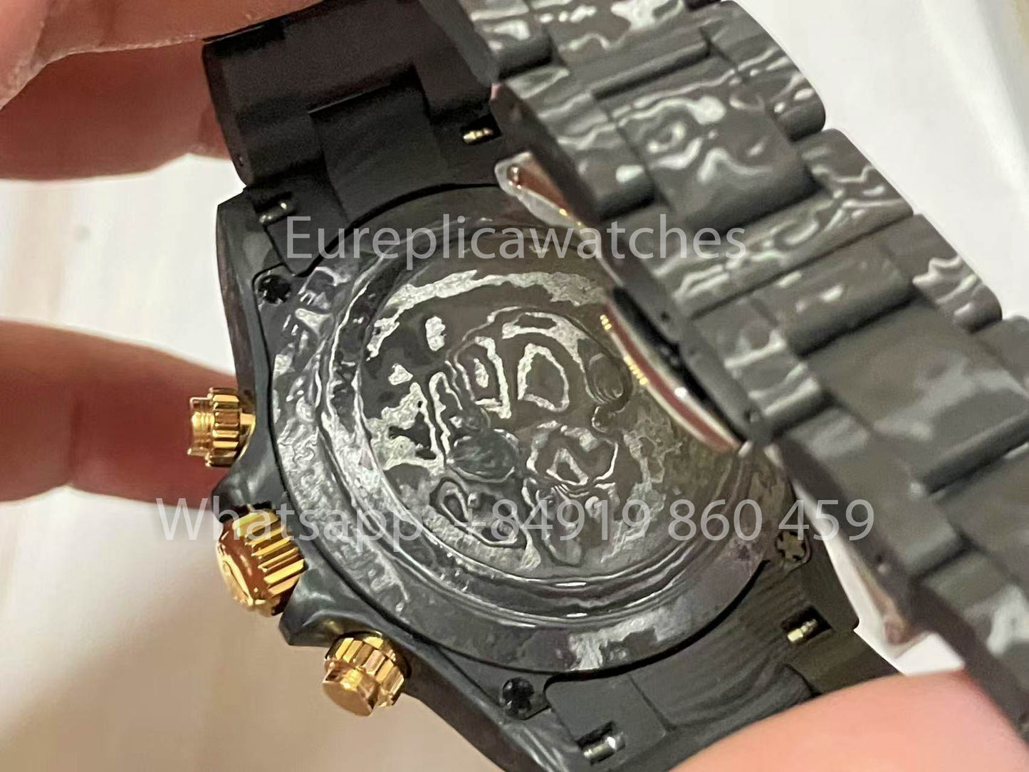 Rolex Daytona Carbonio Shadow em Ouro ZIF REMOULD 1:1 Melhor Clone Relógio Personalizado