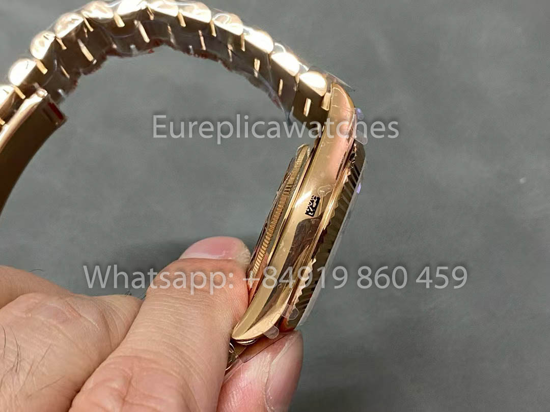 Rolex Day Date 40 228235 Rose Gold Green Dial versione migliore 1:1 QF Fabbrica