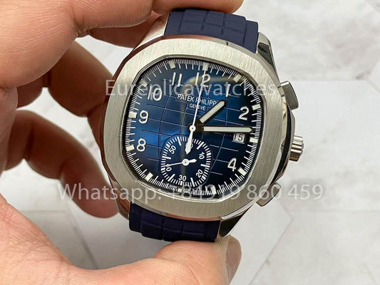 Patek Philippe Aquanaut 5968A-001 Blu Gomma cinturino versão melhor 1:1 3K Fabbrica