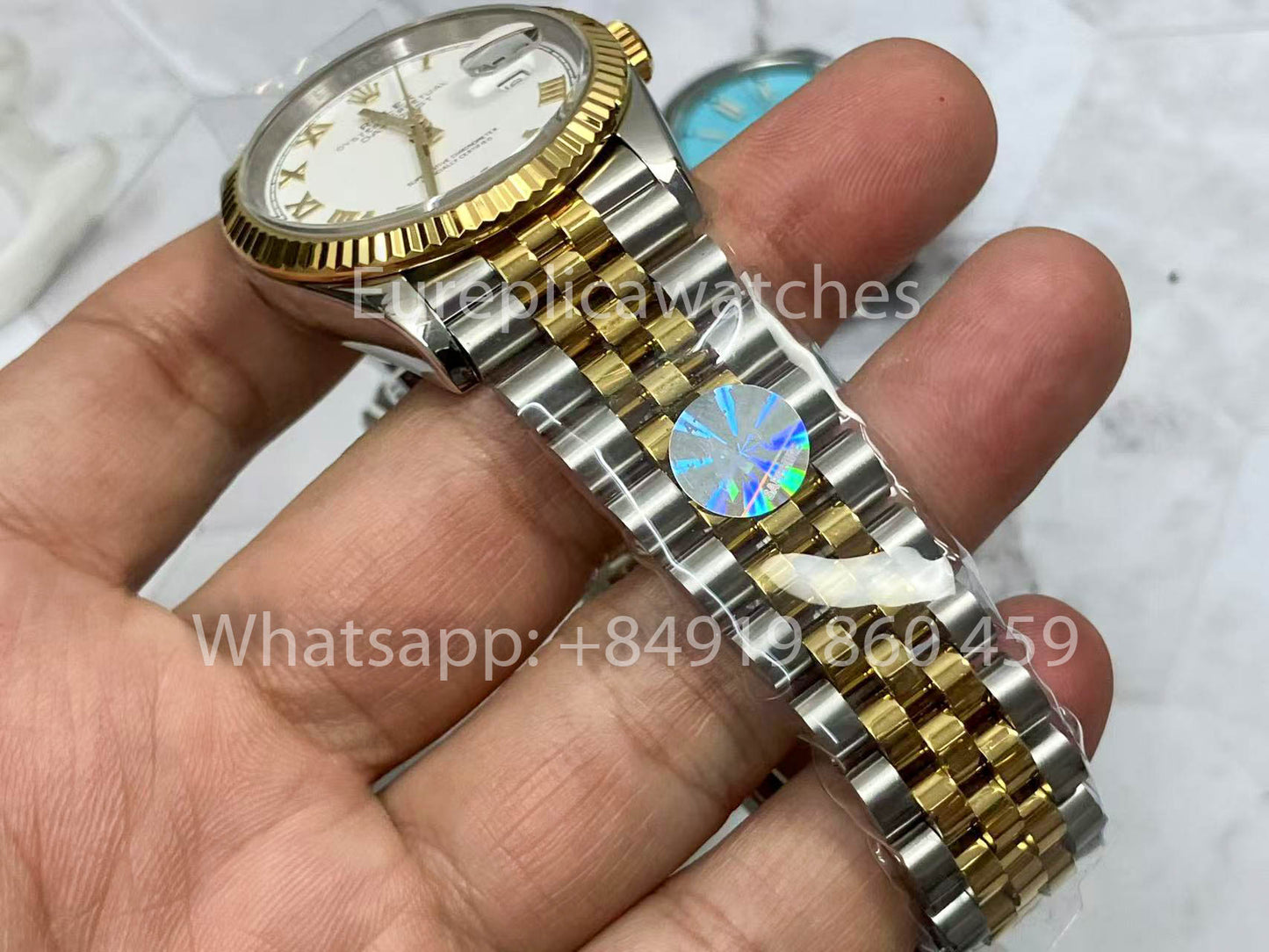 Rolex Datejust M126233-0029 Bianco and Oro versione migliore 1:1 A+ Fabbrica 36m