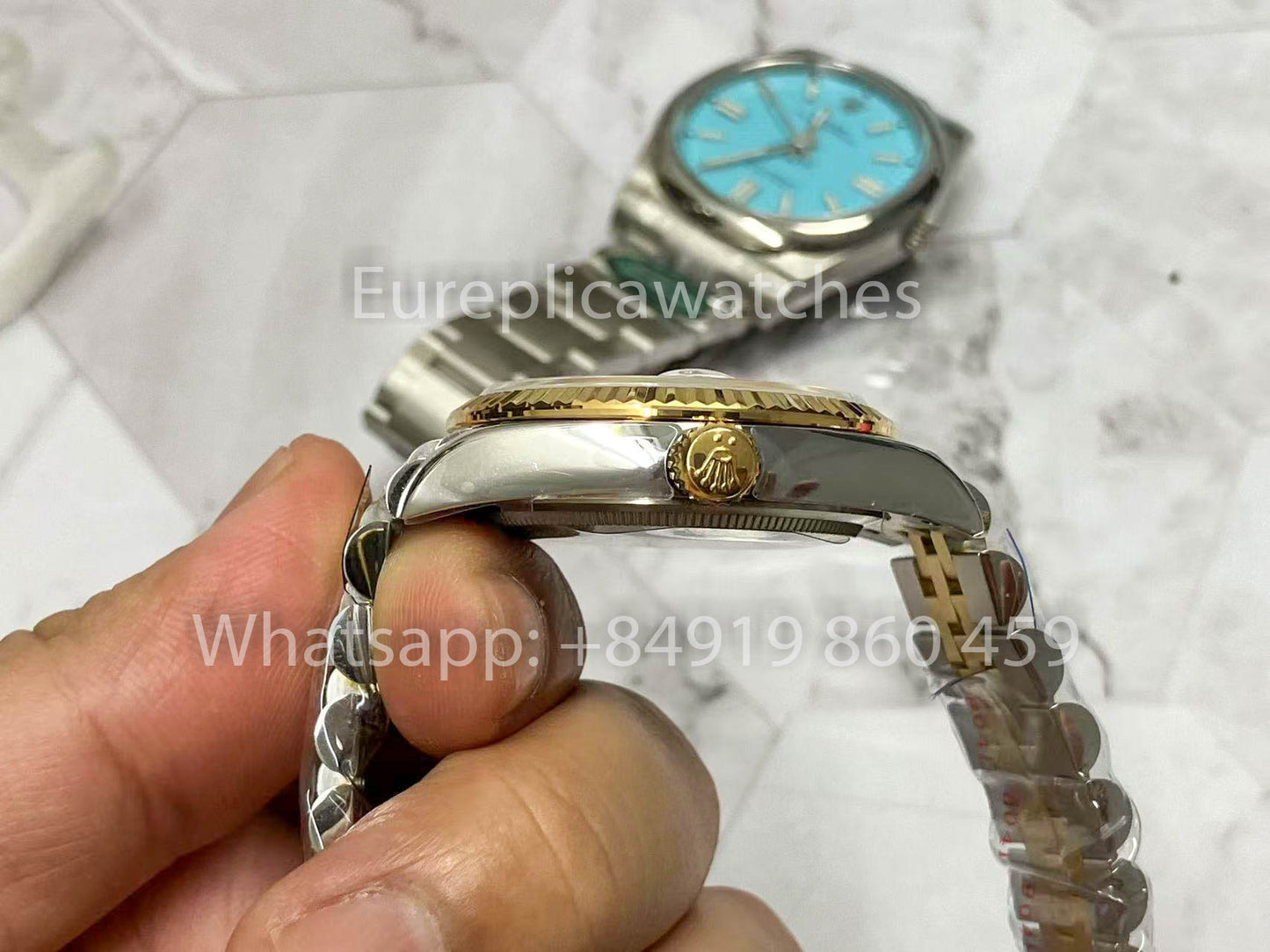 Rolex Datejust M126233-0029 Bianco and Oro versione migliore 1:1 A+ Fabbrica 36m