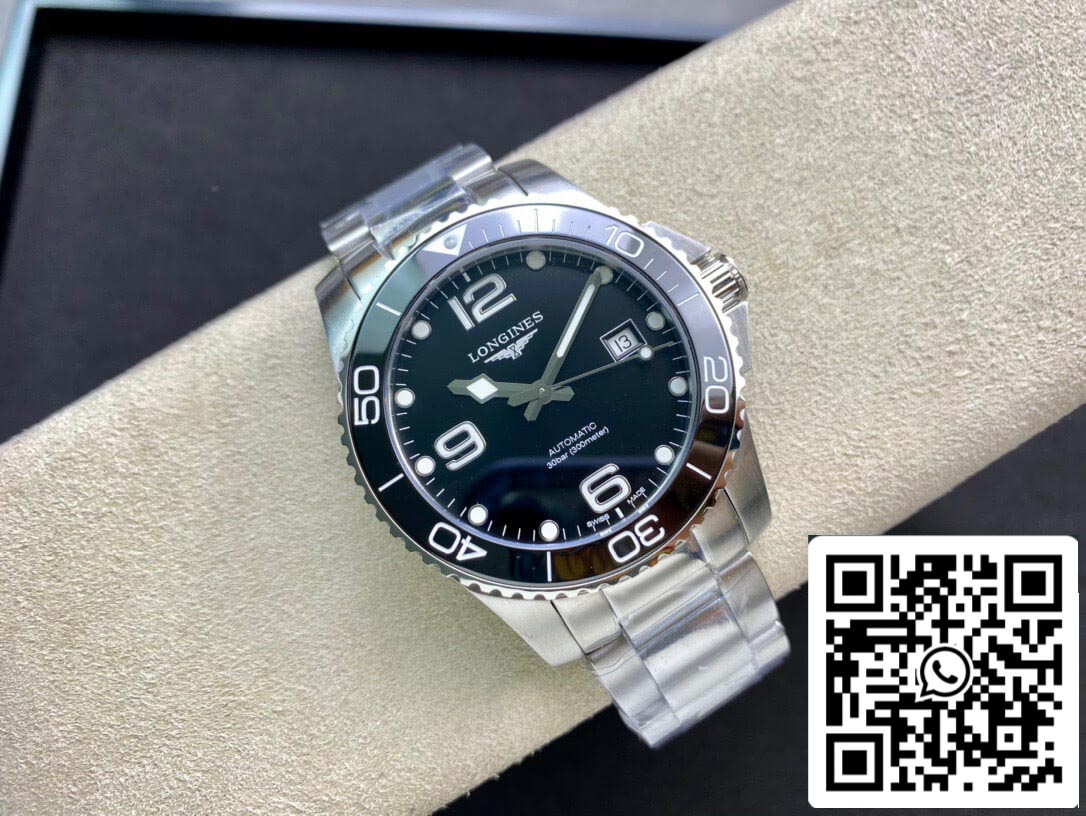 Longines HydroConquest L3.781.4.56.6 1:1 Best Edition ZF Factory Black Dial Swiss L888.2 US Replica Watch