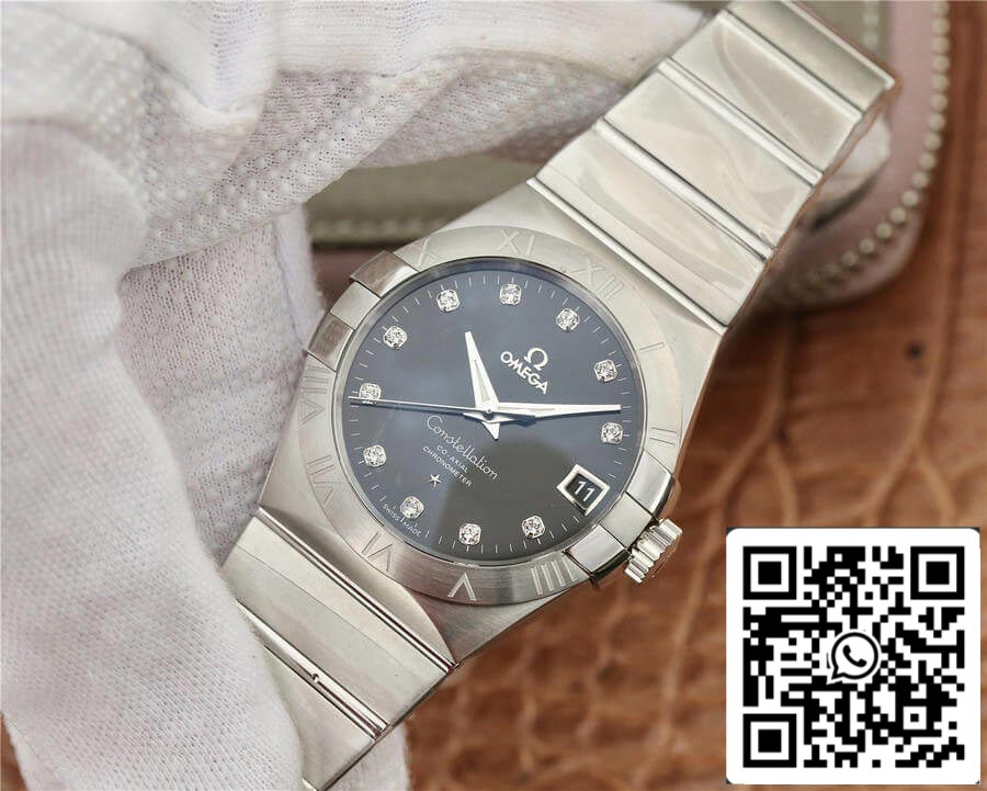 Omega Constellation 123.10.38.21.51.001 1:1 Best Edition VS Factory Black Dial US Replica Watch