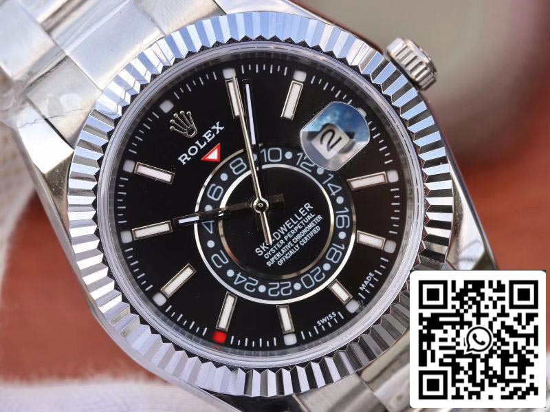 Rolex SKY DWELLER 326139 Best 1:1 Edition Best Fabbrica Black Dial