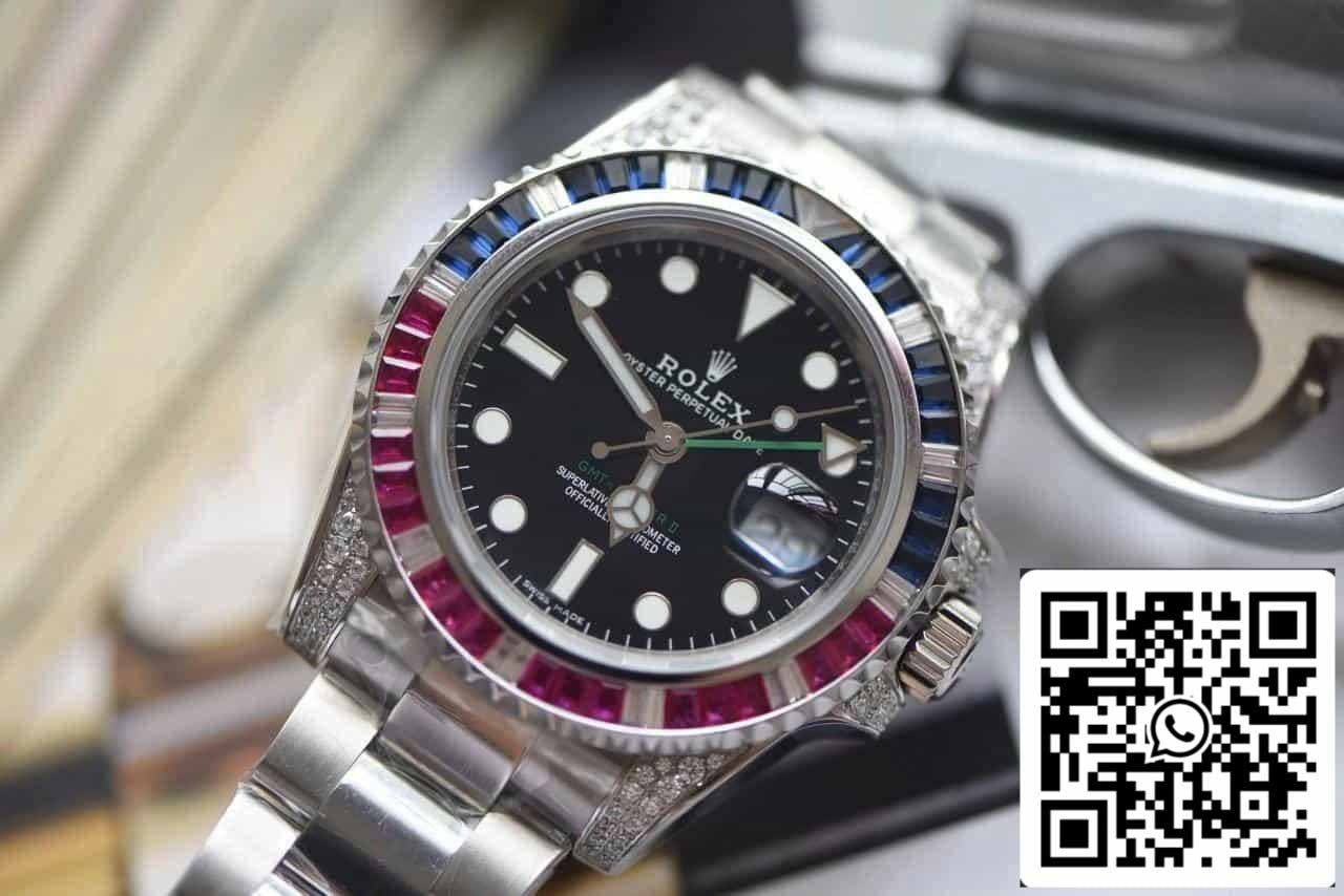 Rolex GMT Master II 116759 SAru-78209 1:1 Best Edition ROF Fabbrica Black Dial Swiss ETA2836