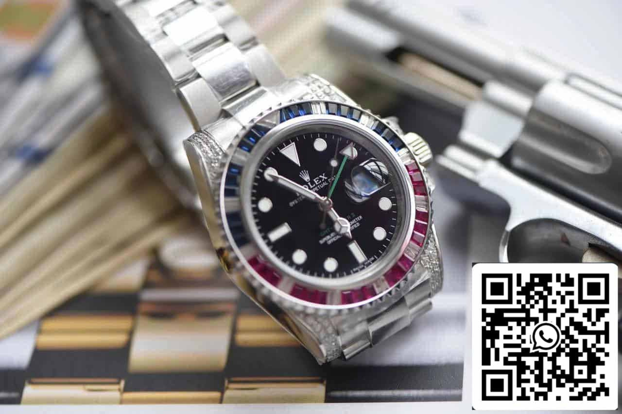 Rolex GMT Master II 116759 SAru-78209 1:1 Best Edition ROF Fabbrica Black Dial Swiss ETA2836
