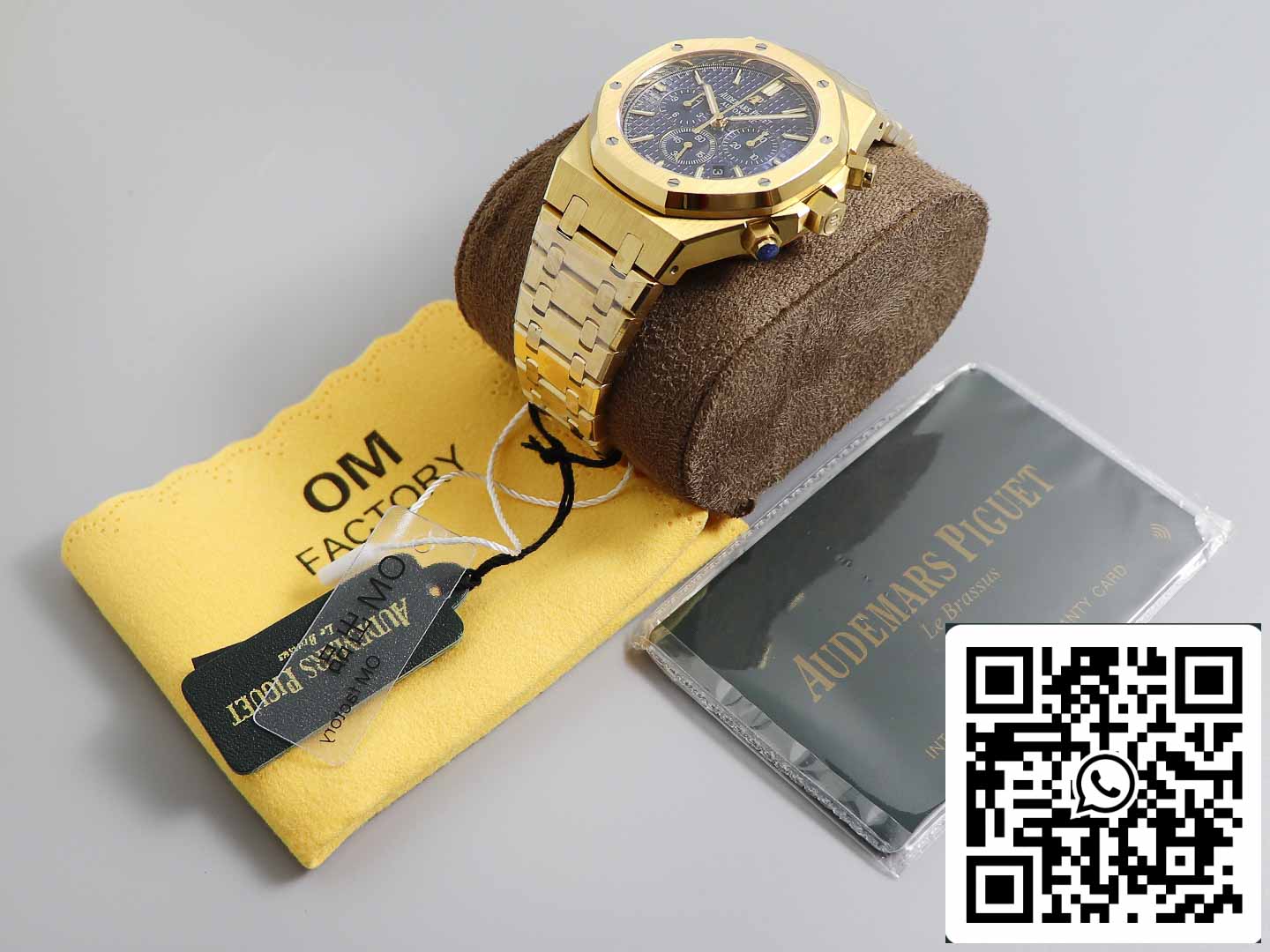 Audemars Piguet Royal Oak 26331 1:1 Best Edition OM Fabbrica Blue Dial Yellow Gold acciaio inossidabile
