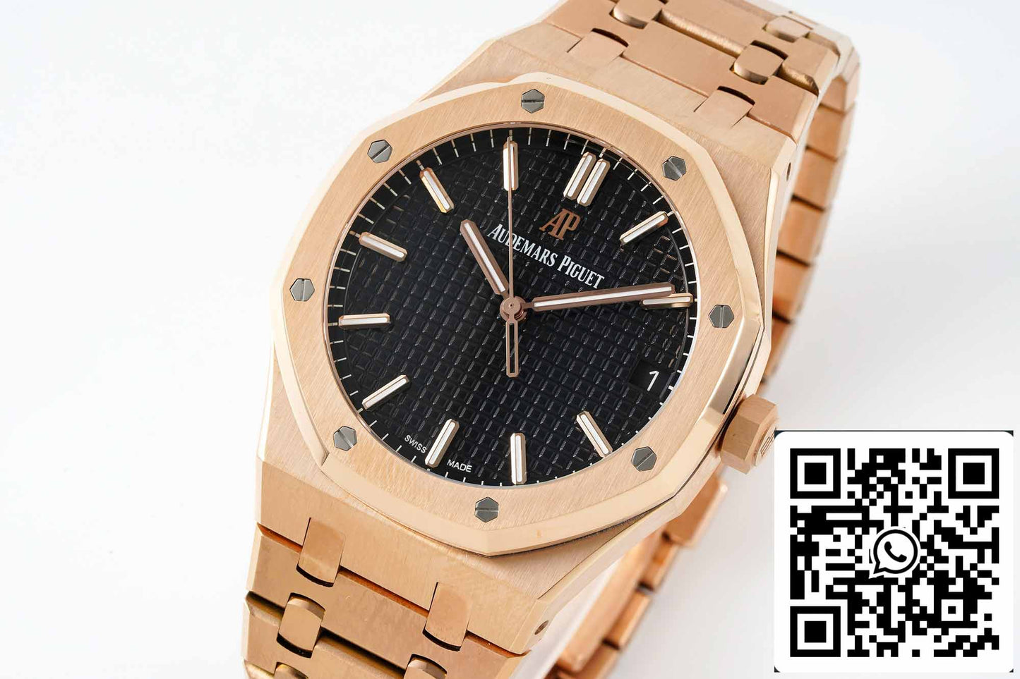 Audemars Piguet Royal Oak 15500OR.OO.1220OR.01 APS Fabbrica V2 1:1 edizione migliore quadrante nero