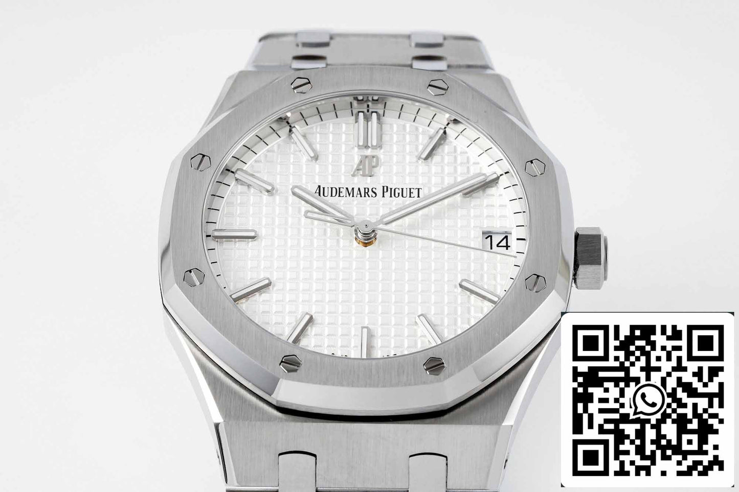 Audemars Piguet Royal Oak 15500ST.OO.1220ST.04 APS Fabbrica V2 quadrante bianco