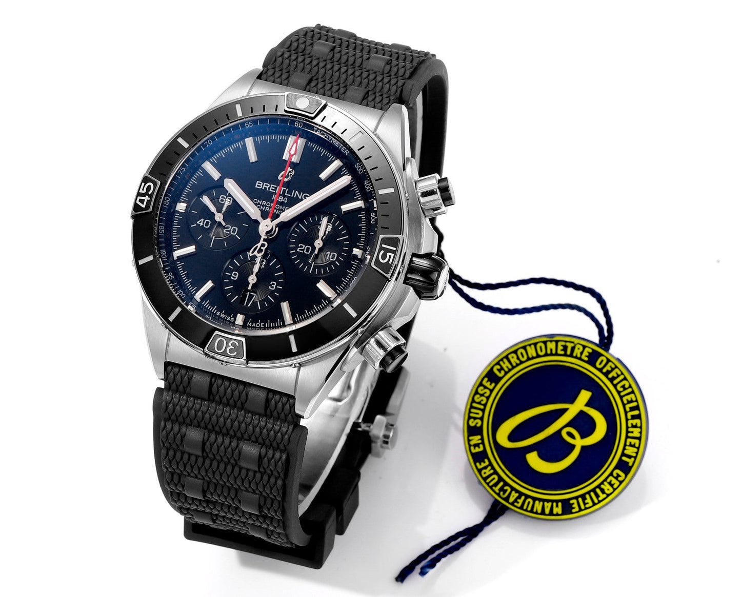 Breitling Super Chronomat B01 AB0136251B2S1 44mm BLS Fabbrica 1:1 edizione migliore quadrante nero