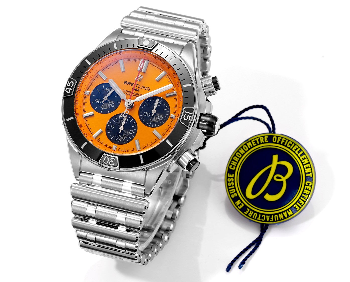 Breitling Super Chronomat B01 AB01364A1I1S1 44mm BLS Fabbrica 1:1 edizione migliore Orange quadrante